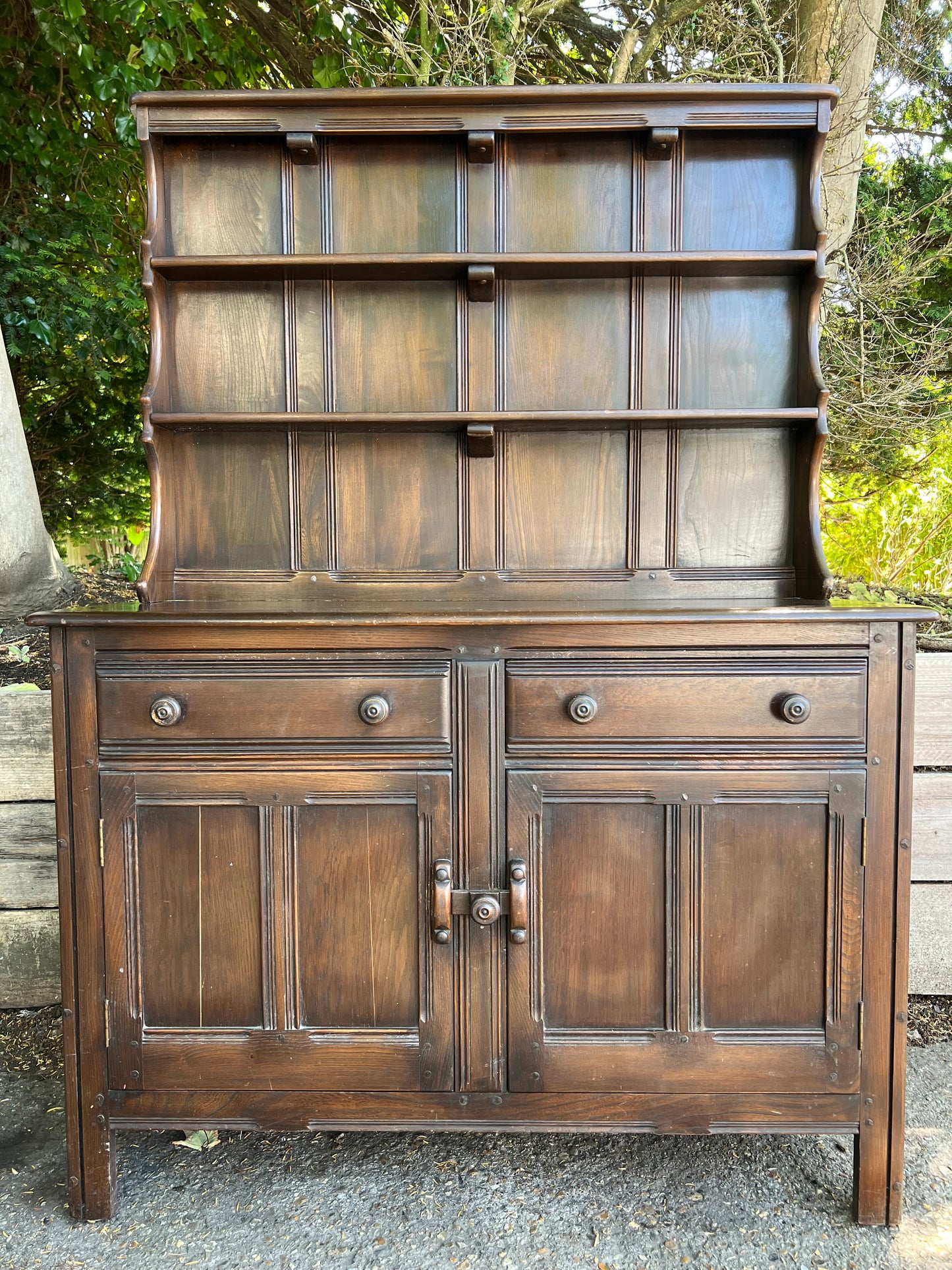 Ercol Dark Wood Dresser