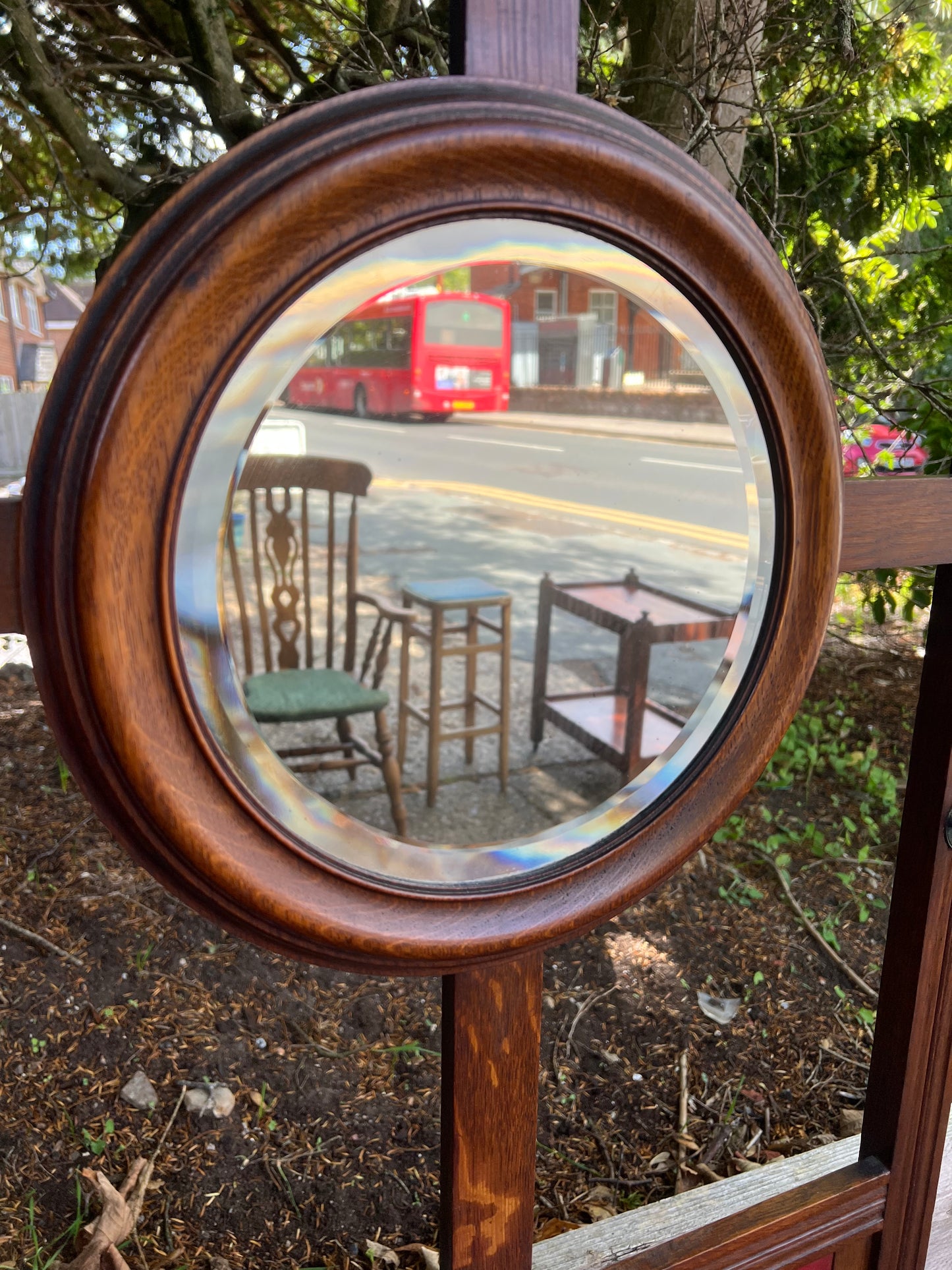 Antique Oak Hall Stand