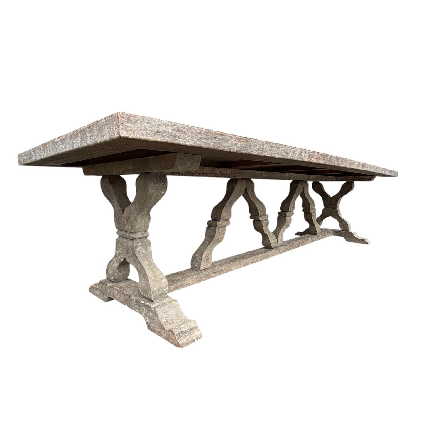 Flamant “Reggie” 3.2m Dining Table – Handmade Reclaimed Wood Country House Style