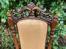 Load image into Gallery viewer, Victorian Mahogany Carved Pair Of Low Chairs On Turned Legs
