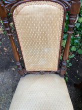 Load image into Gallery viewer, Victorian Mahogany Carved Pair Of Low Chairs On Turned Legs

