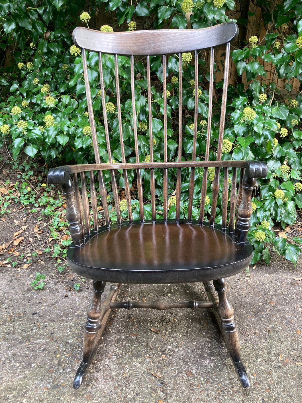 Solid Wood Stick Back Rocking Chair