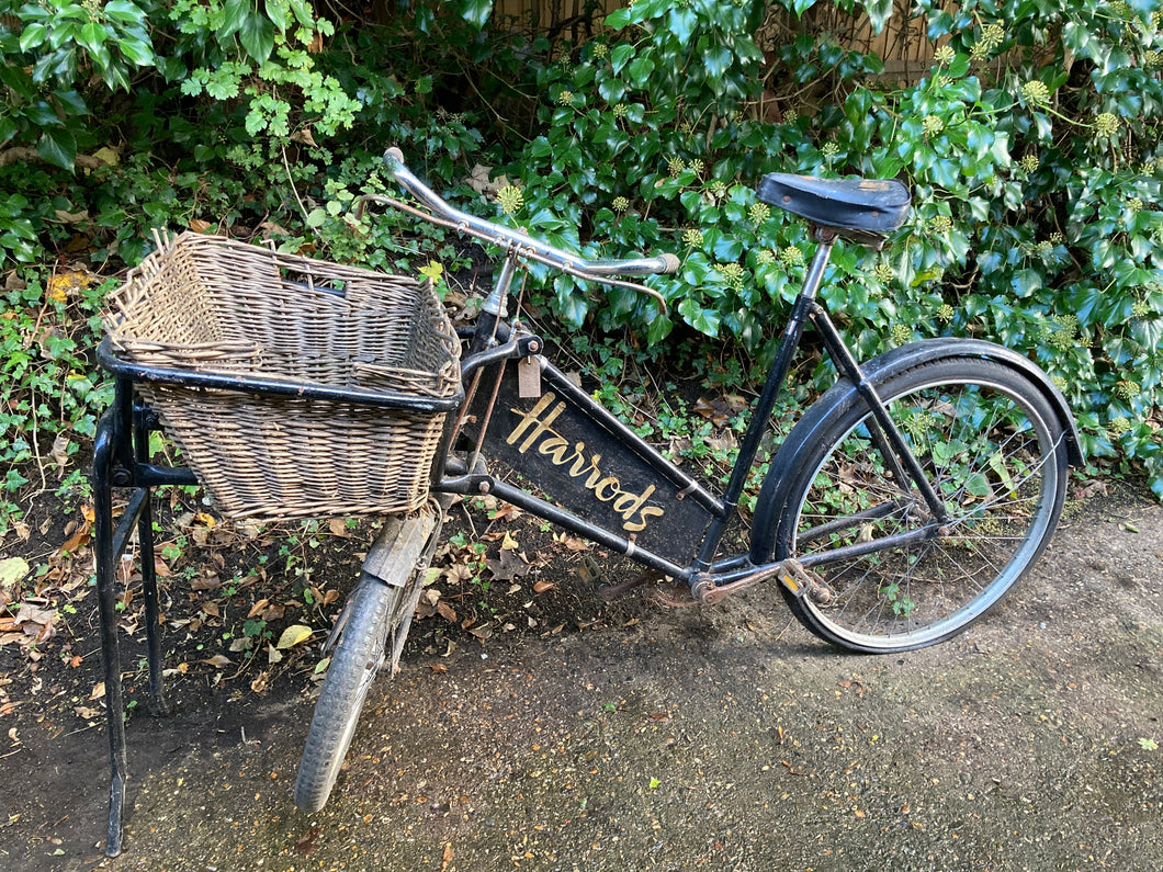Pashley Harrods Delivery Bicycle With Stabiliser And Basket In Need Of TLC