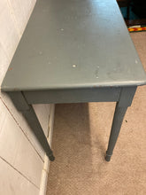 Load image into Gallery viewer, Blue Painted Small Console Table Writing Table With A Drawer
