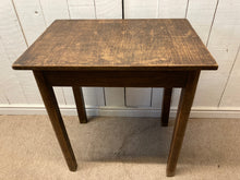 Load image into Gallery viewer, Vintage Oak Small Table With A Drawer To One End
