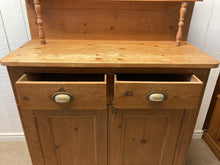 Load image into Gallery viewer, Antique Pine Sideboard Two Drawers And Two Cupboards
