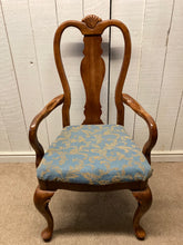Load image into Gallery viewer, Set Of Six Hardwood Dining Chairs Upholstered Seats Two Carvers Four Chairs
