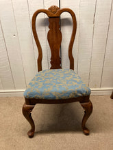 Load image into Gallery viewer, Set Of Six Hardwood Dining Chairs Upholstered Seats Two Carvers Four Chairs
