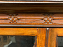 Load image into Gallery viewer, Antique Mahogany Glazed Book Case Above Small Cupboard On Ball And Claw Feet
