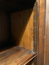 Load image into Gallery viewer, Antique Mahogany Glazed Book Case Above Small Cupboard On Ball And Claw Feet
