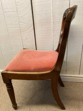 Load image into Gallery viewer, Vintage Mahogany Balloon Back Chair On Fluted Legs
