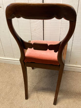 Load image into Gallery viewer, Vintage Mahogany Balloon Back Chair On Fluted Legs
