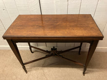 Load image into Gallery viewer, Antique Mahogany Swivel Top Card Table / Hall Table

