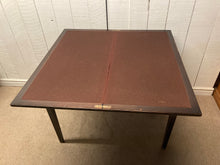 Load image into Gallery viewer, Antique Mahogany Swivel Top Card Table/ Hall Table With Storage
