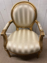 Load image into Gallery viewer, Vintage French Style Gold Armchair
