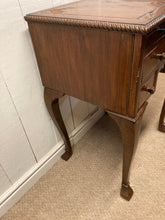 Load image into Gallery viewer, Antique Side Table Lamp Table Six Small Drawers In Need Of Some TLC
