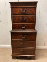 Load image into Gallery viewer, Mahogany Chest On Chest Six Drawers
