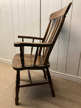 Load image into Gallery viewer, Vintage Solid Elm Grandad Armchair Fireside Chair
