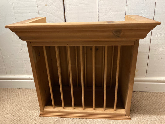 Pine Wall Hanging Plate Rack