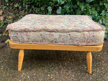 Load image into Gallery viewer, Retro Mid Century Blonde Ercol Foot Stool In Need Of New Webbing
