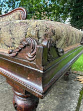 Load image into Gallery viewer, Victorian Mahogany Framed Traditionally Upholstered Chaise Longue
