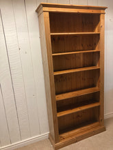 Load image into Gallery viewer, Solid Pine Tall Book Case With Four Adjustable Shelves
