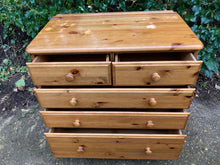 Load image into Gallery viewer, Solid Pine Two Over Three Chest  Of Drawers
