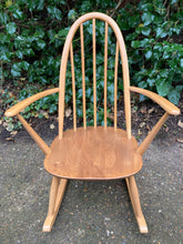 Load image into Gallery viewer, Mid Century Blonde Ercol Quaker Rocking Chair

