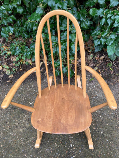Mid Century Blonde Ercol Quaker Rocking Chair