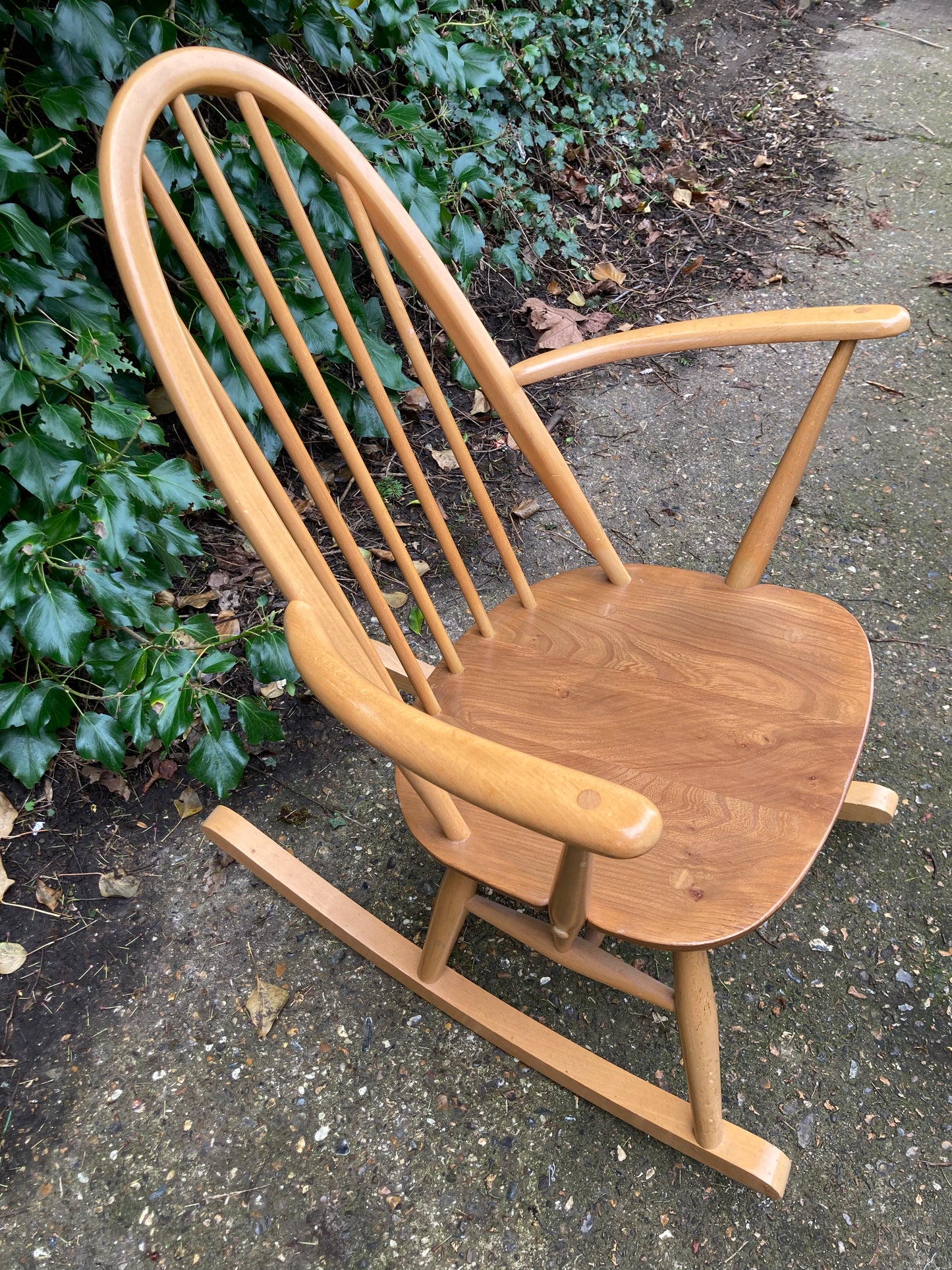 Mid Century Blonde Ercol Quaker Rocking Chair