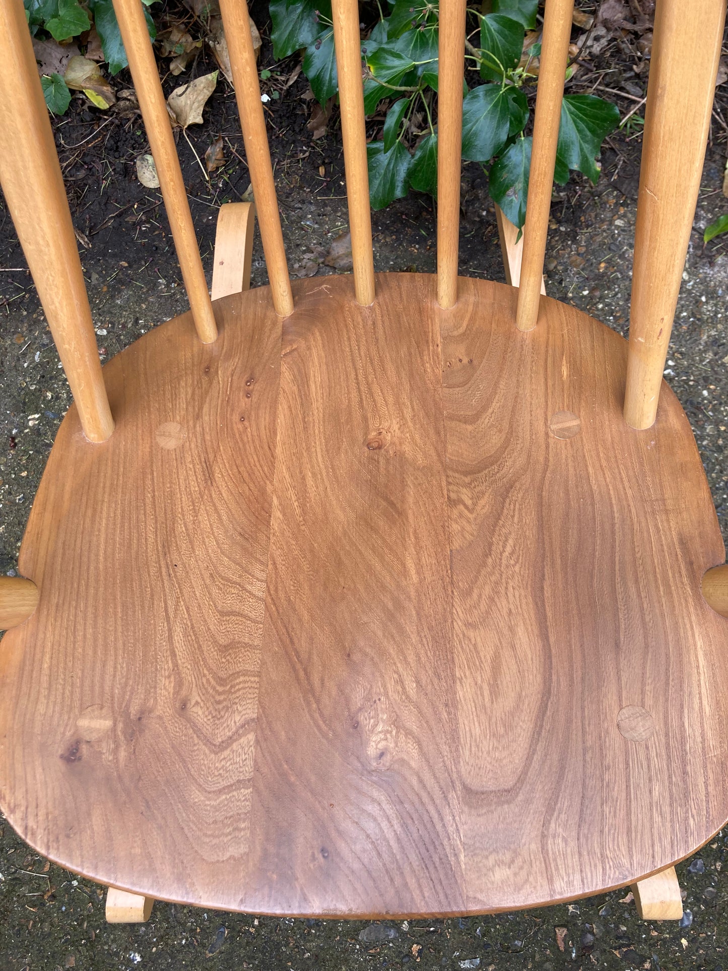 Mid Century Blonde Ercol Quaker Rocking Chair