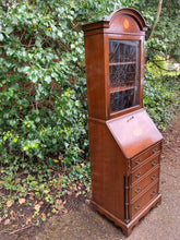 Load image into Gallery viewer, Mahogany Bookcase Bureau With Marquetry
