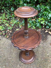 Load image into Gallery viewer, Vintage Mahogany Ashtray Stand Dumb Waiter Candle Holder

