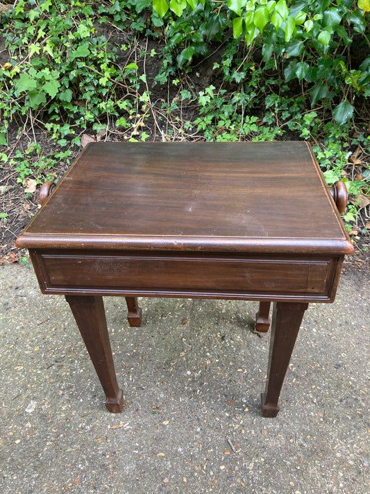 Vintage Mahogany Adjustable Piano Stool