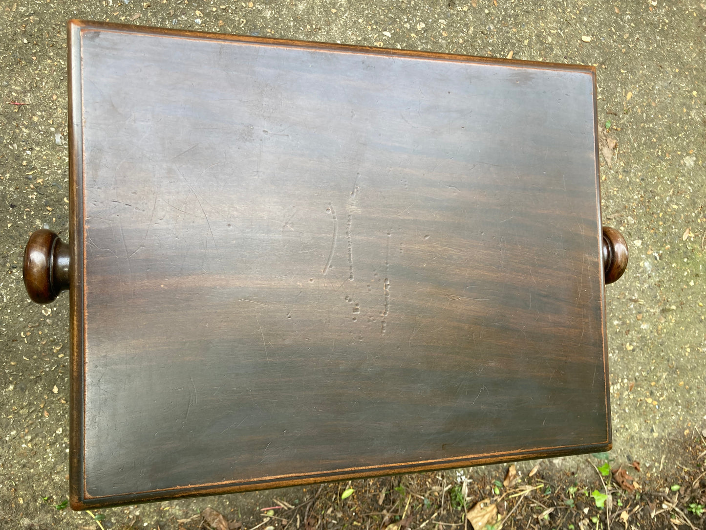 Vintage Mahogany Adjustable Piano Stool