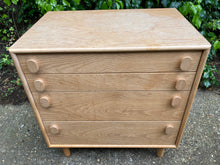 Load image into Gallery viewer, Mid Century Meredew Oak Chest Of Drawers
