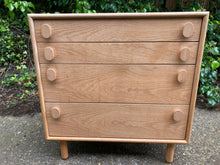 Load image into Gallery viewer, Mid Century Meredew Oak Chest Of Drawers
