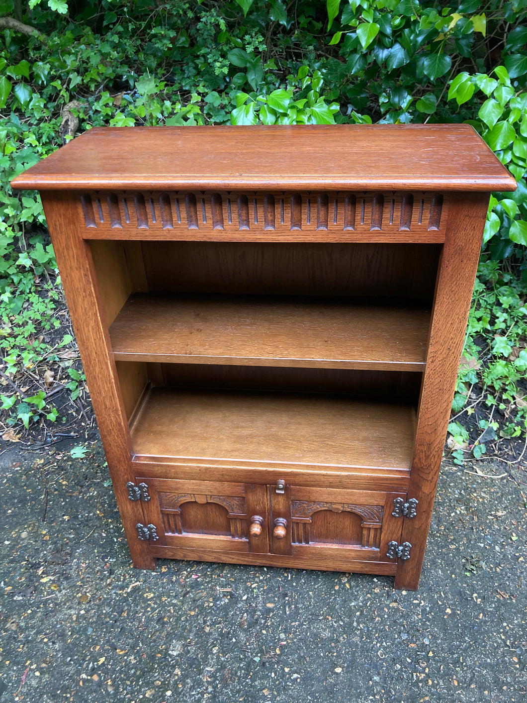 Old Charm Style Book Case With Cupboard