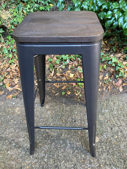 Metal And Wood Bar Stools