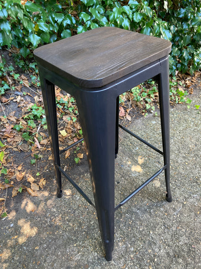 Metal And Wood Bar Stools