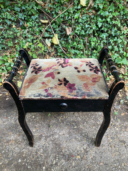 Vintage Piano Stool In Need Of Upholstering