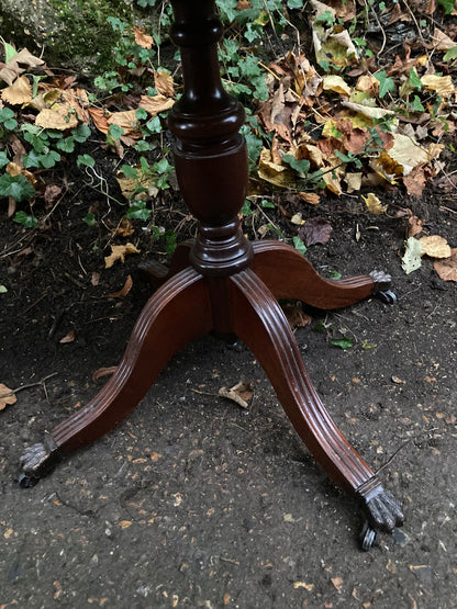 Mahogany Round Occasional Table Lamp Table