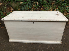 Load image into Gallery viewer, White Painted Pine Blanket Box Toy Box Storage
