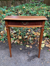 Load image into Gallery viewer, Teak Console Table With A Drawer
