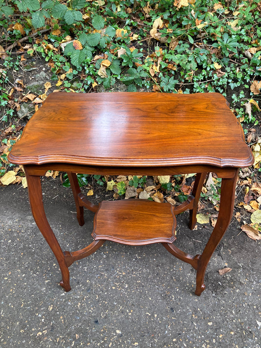 Vintage Occasional Table With A Shelf
