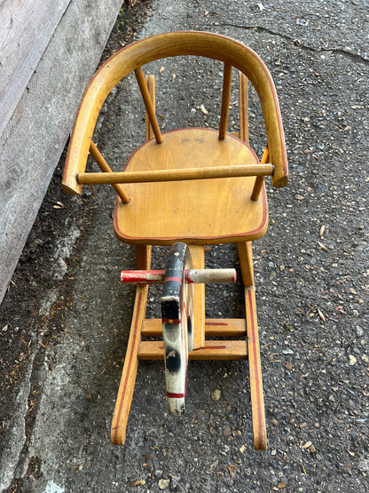 Herlag Vintage Wooden Child’s Rocking Horse/Chair