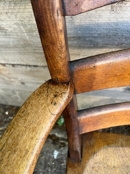 Victorian Elm Bar Back Carver Chair