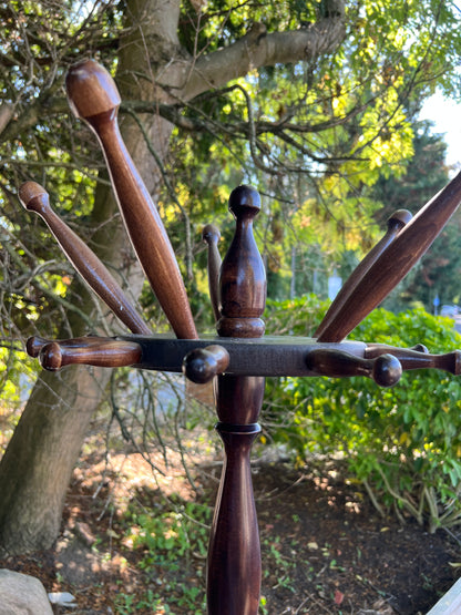 Mahogany Hat And Coat Stand