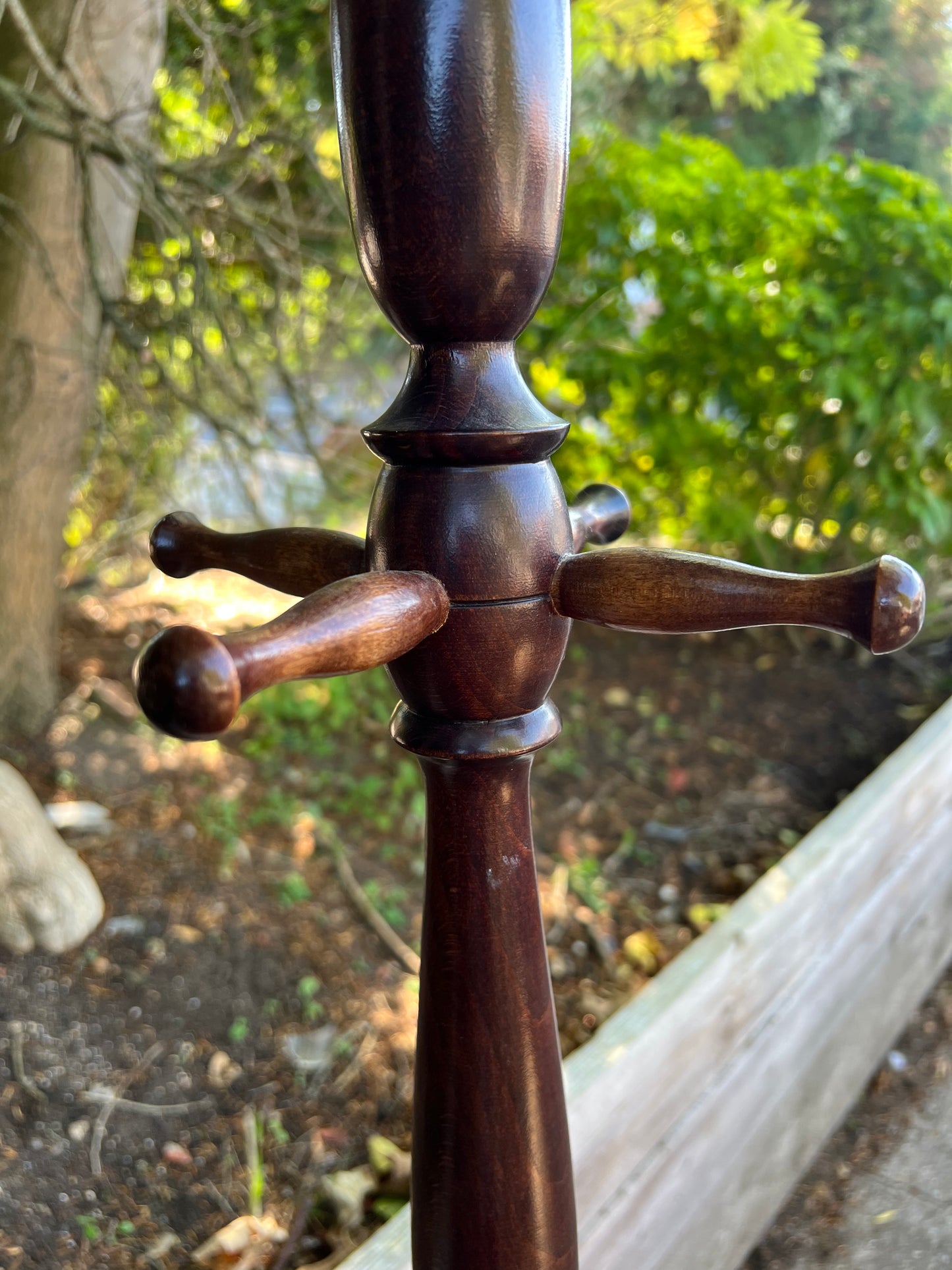 Mahogany Hat And Coat Stand