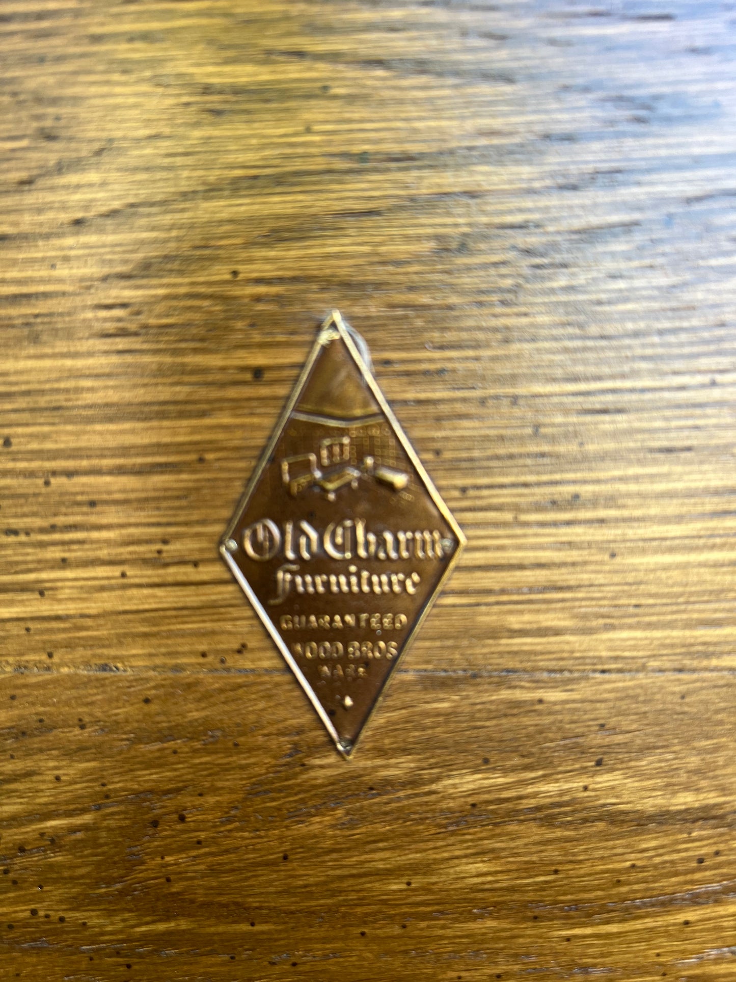 Vintage Old Charm Oak Blanket Box Storage